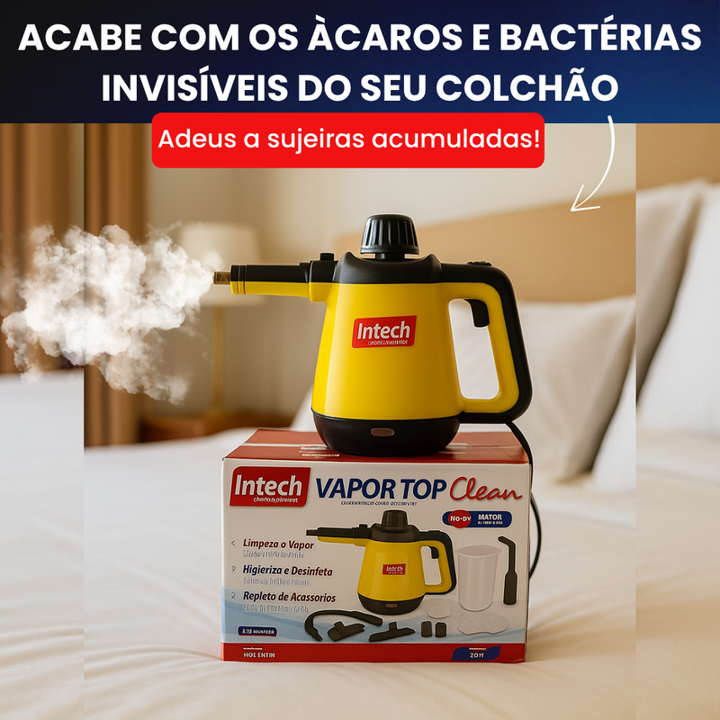 Limpador à Vapor + 9 acessórios + Frete Grátis