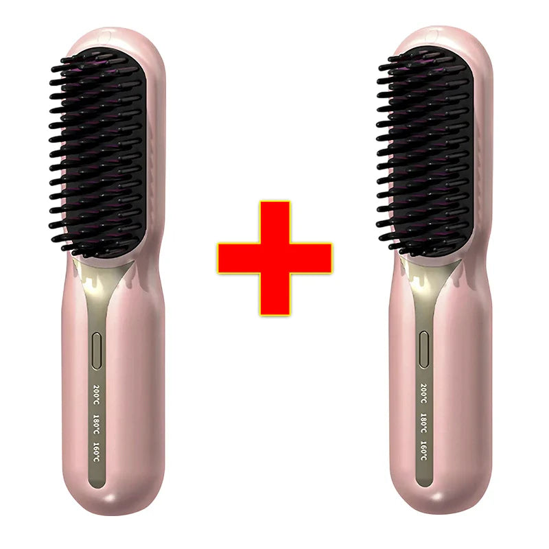 Escova Alisadora de Cabelo 5 em 1 Sem Fio PureGlam